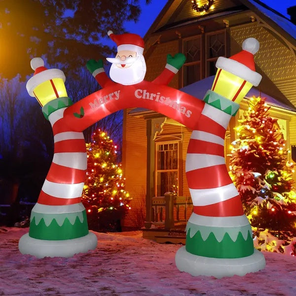 8.9 FT Santa Christmas Inflatable Archway
