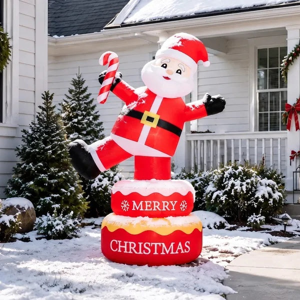 6 FT Rotating Santa Inflatable