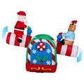 4.7 FT Motorized Seesaw Santa & Reindeer Inflatable